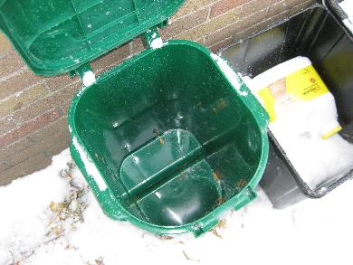 Ontario composting green bin.