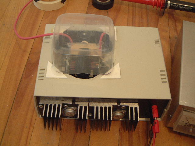 Completed DIY/homemade 30kV high voltage power supply.