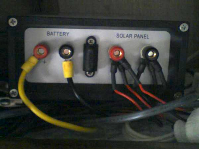 RC solar power's power distribution unit - back.