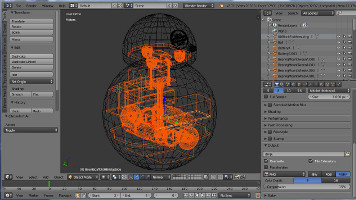 3D model for BB-8 in Blender
