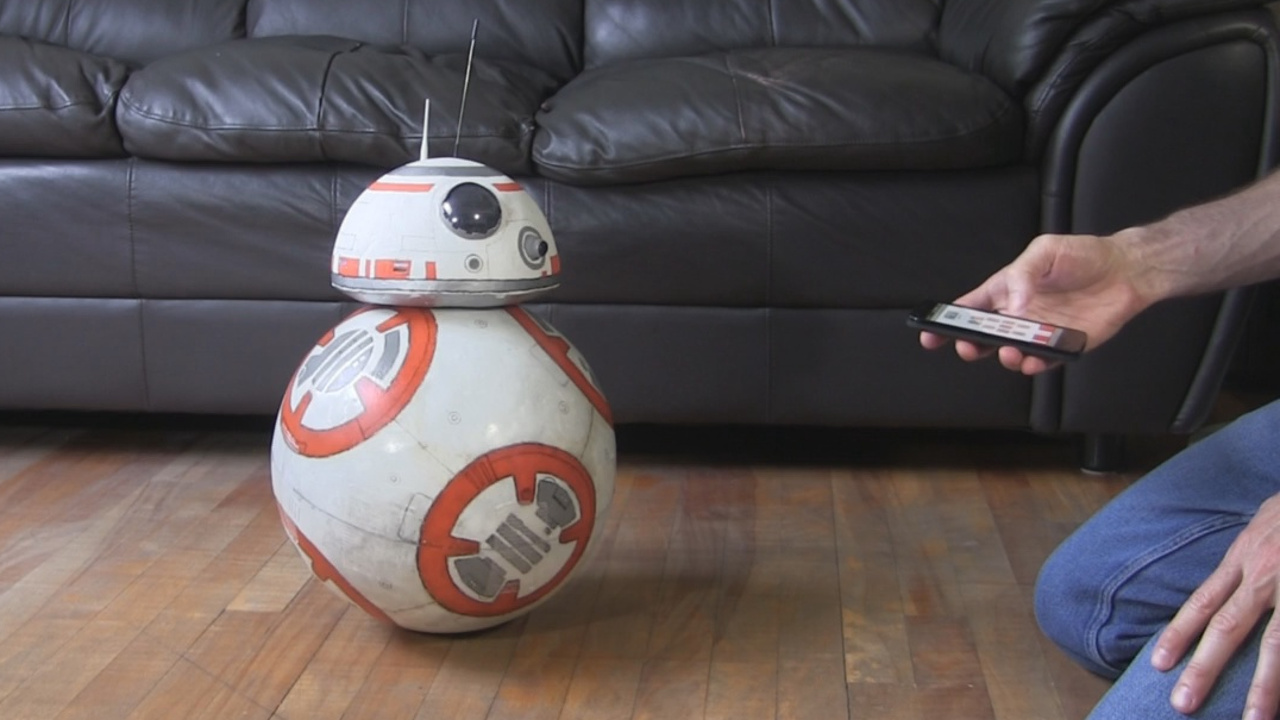 DIY BB-8 v2 controlled by Android phone over Bluetooth.