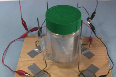 Simple to make corona motor (or electrostatic/atmospheric motor).