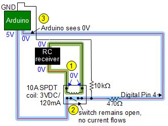 Turning -2.8V into 5V for an Arduino.