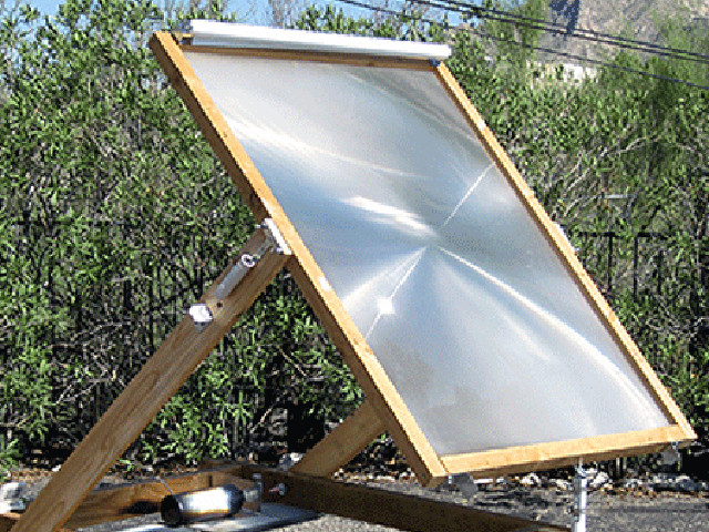 Bruce's fresnel lens solar cooker