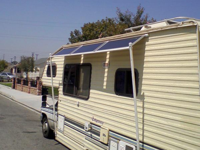 Solar power on a motor home