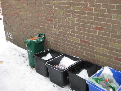 Ontario composting green bin.