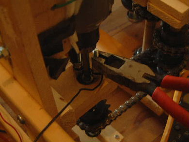 Testing the conductive bearing.