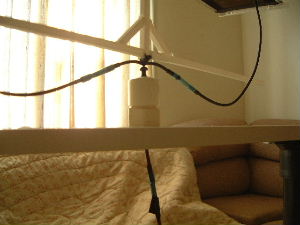 Example of custom made high voltage connector in use.