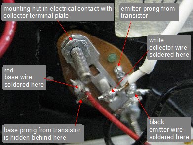 Securing plate on other side of heatsink.