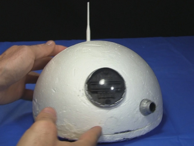 3D printed parts on Bb-8's head.