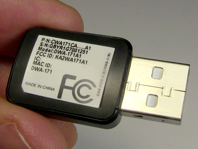 A WiFi dongle.