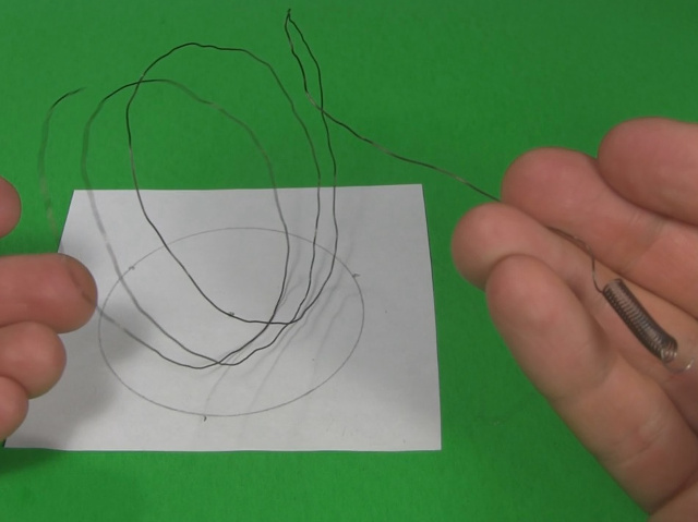 Paper template and nichrome wire for the curie temperature motor.