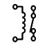 Electronic symbol for a SPST relay