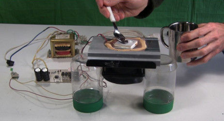 Setup for thermoelectric cooling.