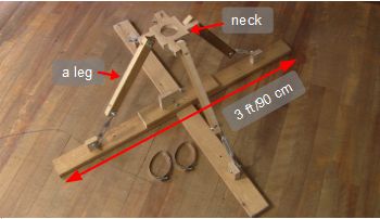 The base for the sturdy pole.