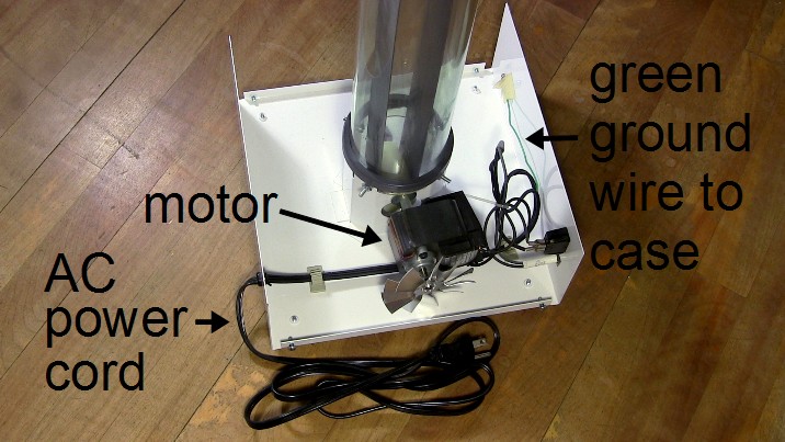 Van de Graaff's motor, plug, ground, ...