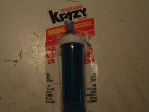 Original Krazy Glue used for the electric field
thruster.